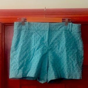Eyelet blue shorts